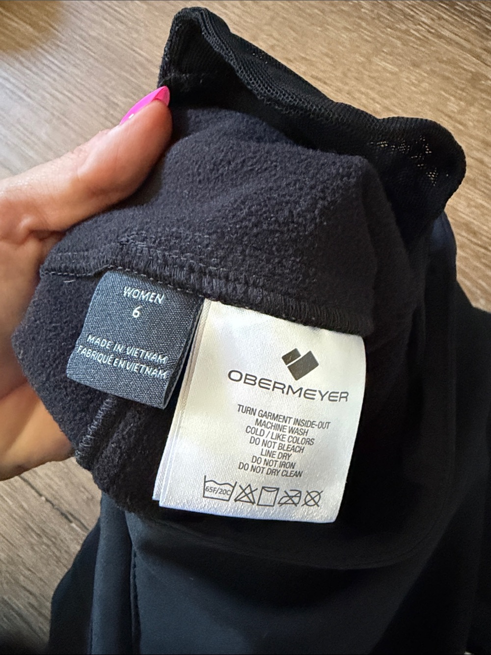 Obermeyer Black Women’s Stirrup Ski Pants with Zipper Pocket size 6 - Picture 8 of 10